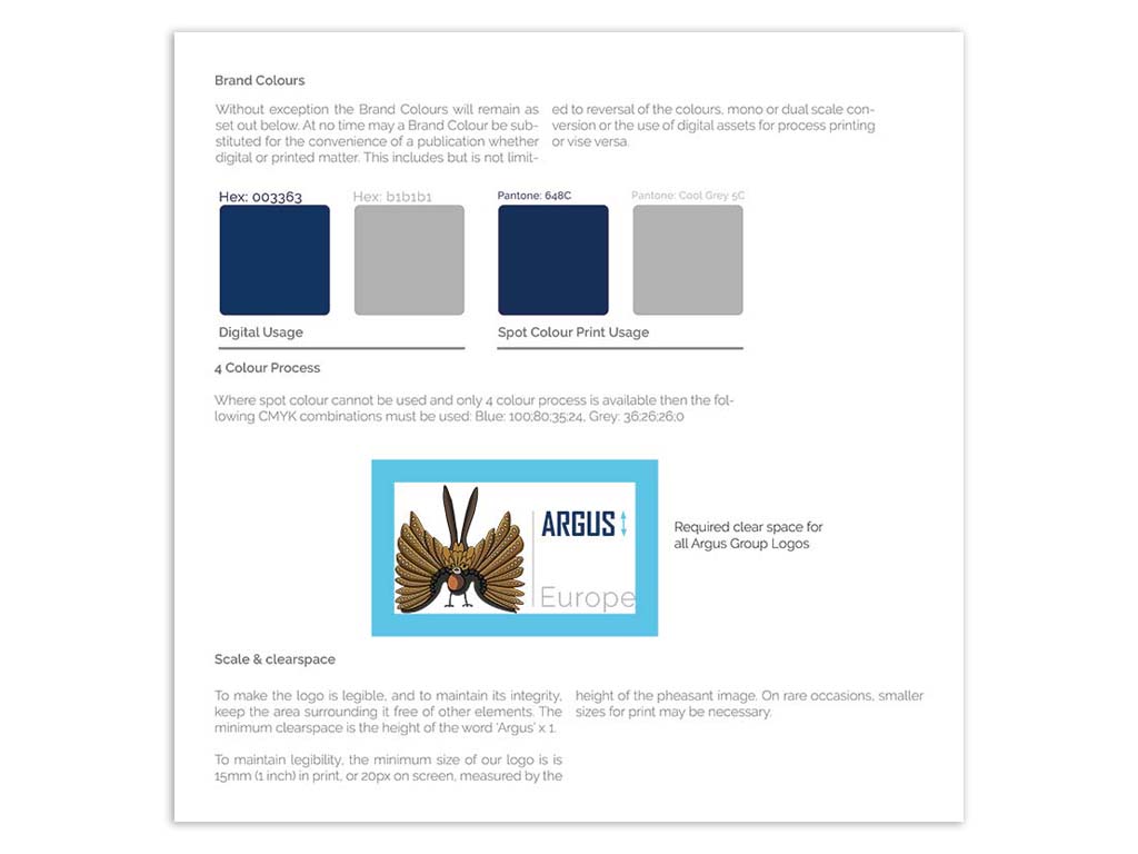 Argus Europe Brand Guidelines Logo Variations